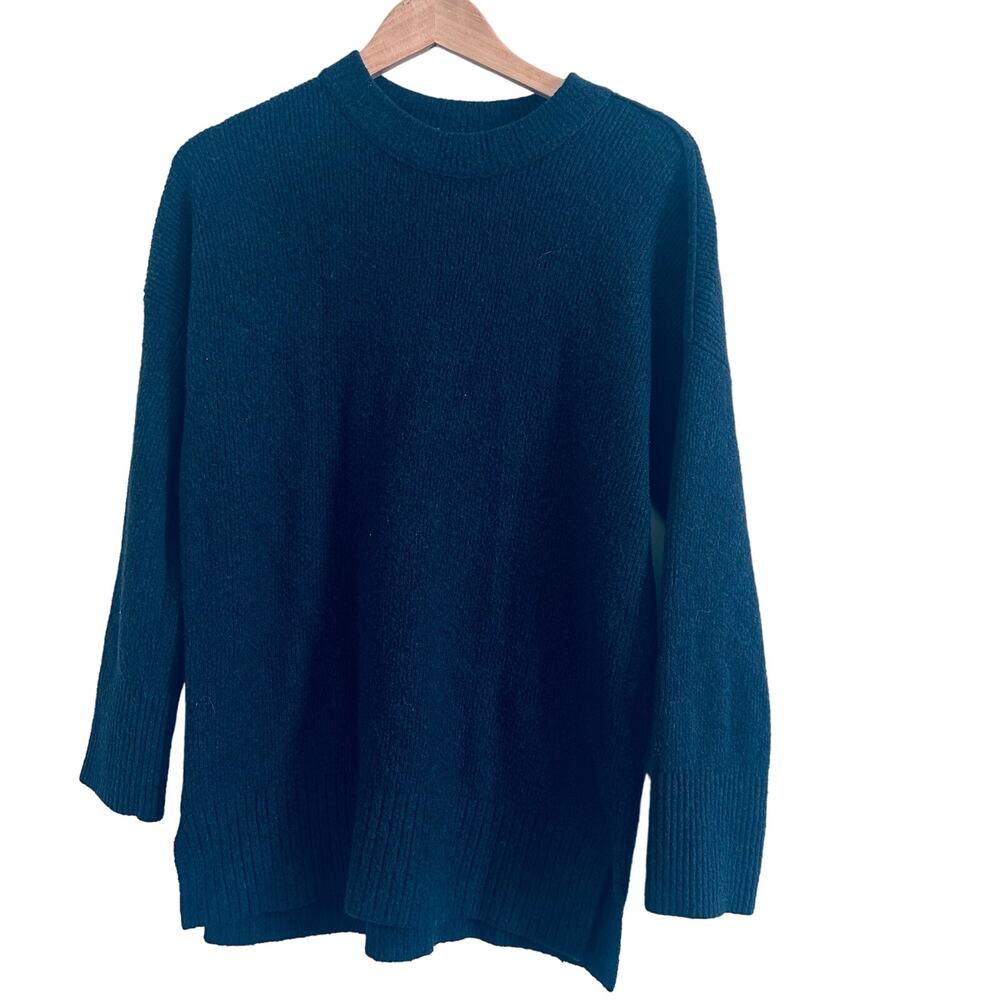 Abercrombie & Fitch Black Ribbed Pullover Sweater Size Medium